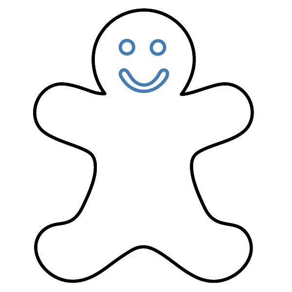 Hướng dẫn vẽ người bánh gừng. - Bước 3