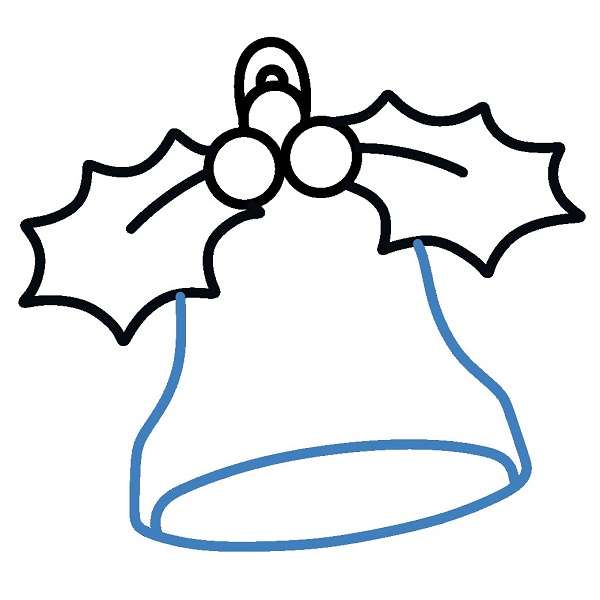 Hướng dẫn vẽ chuông giáng sinh. - Bước 4