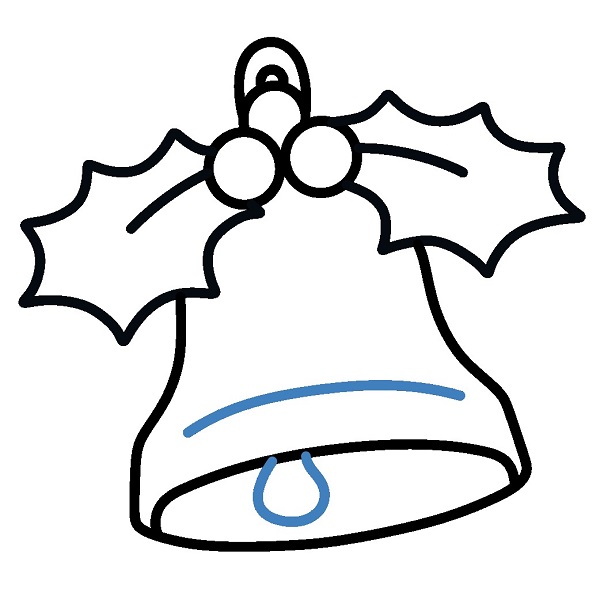 Hướng dẫn vẽ chuông giáng sinh. - Bước 5