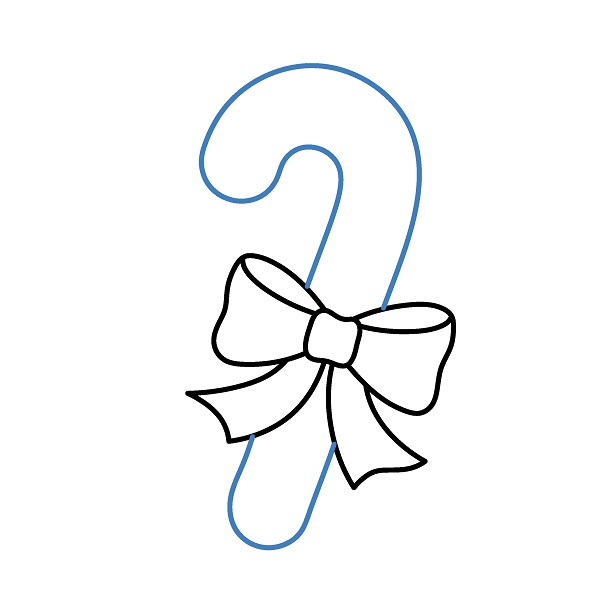 Hướng dẫn vẽ cây kẹo giảng sinh. - Bước 3