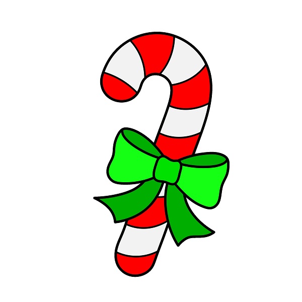 Hướng dẫn vẽ cây kẹo giảng sinh.