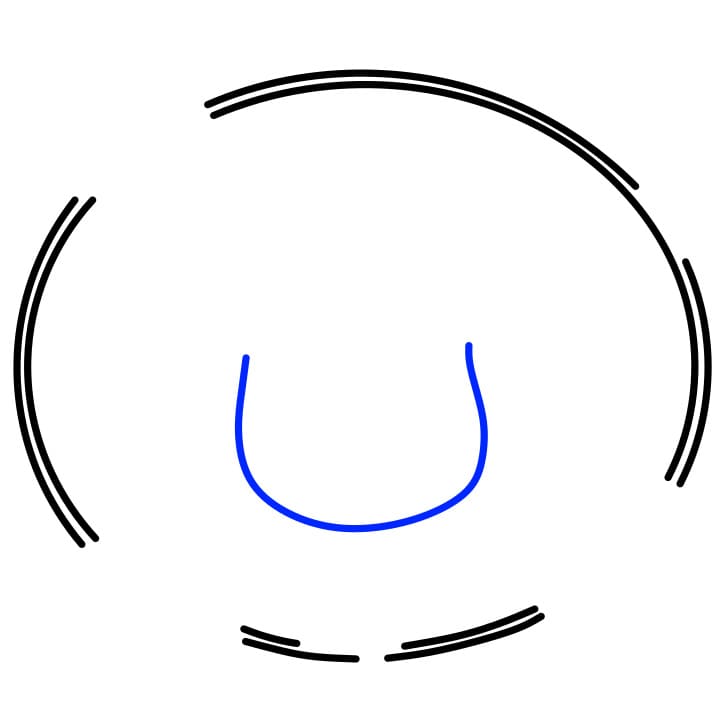 Hướng dẫn vẽ ông già noel đêm giáng sinh - Bước 2