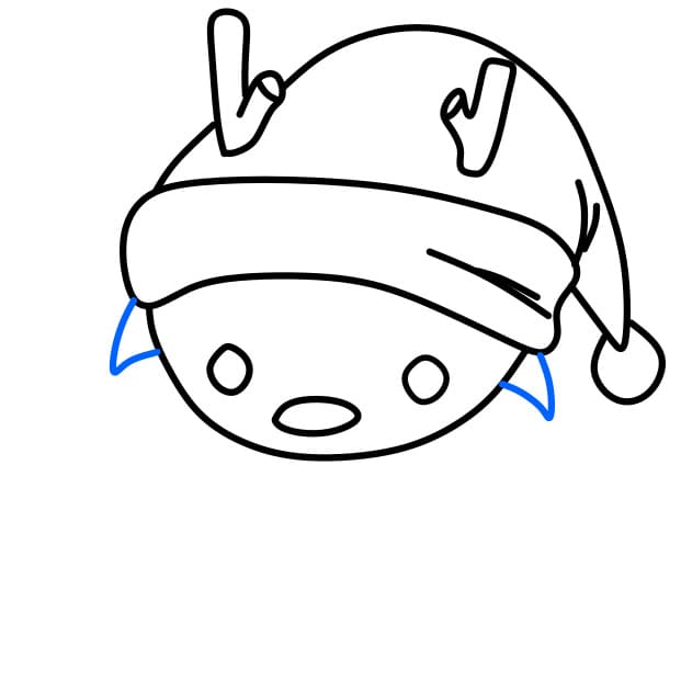 Hướng dẫn vẽ con tuần lộc trong dịp lễ giáng sinh - Bước 5