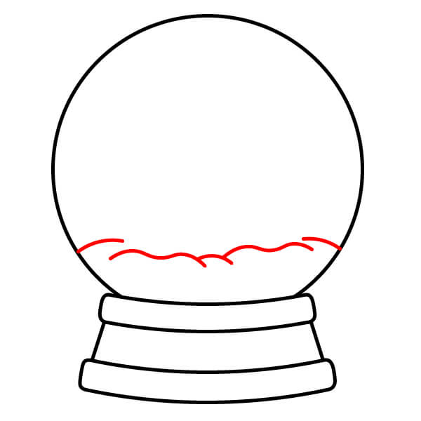 Hướng dẫn vẽ Quả Cầu Tuyết đơn giản dành cho người mới bắt đầu - Bước 5