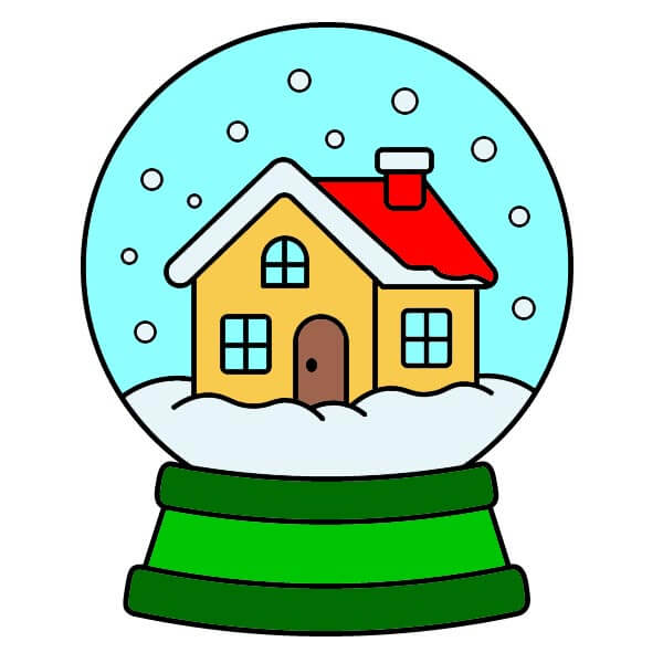 Hướng dẫn vẽ Quả Cầu Tuyết đơn giản dành cho người mới bắt đầu