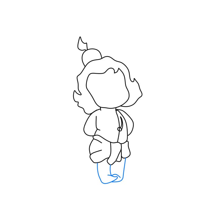 Hướng dẫn cách vẽ thần Lord Krishna đáng yêu cho bé - Bước 6