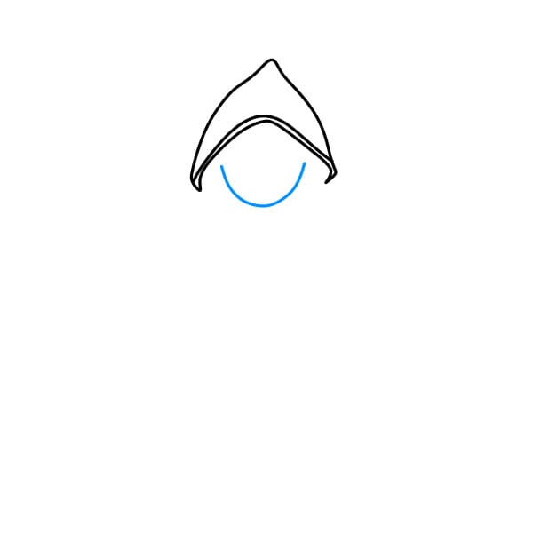 Hướng dẫn vẽ cô gái hóa trang nhân vật phù thủy trong lễ hội Halloween - Bước 2