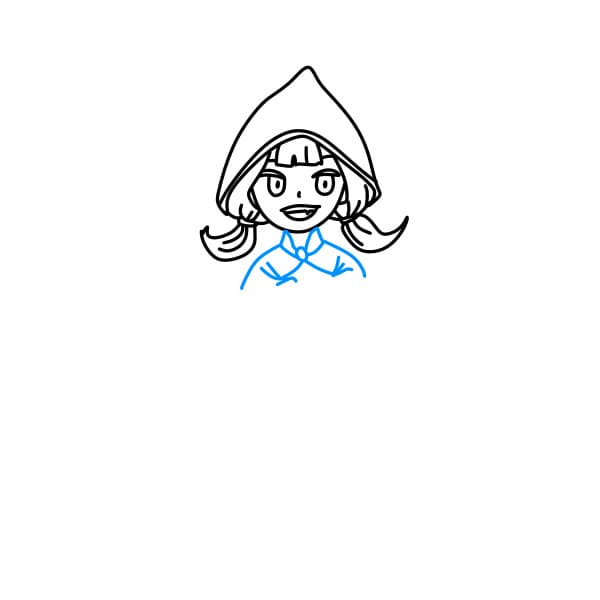 Hướng dẫn vẽ cô gái hóa trang nhân vật phù thủy trong lễ hội Halloween - Bước 5