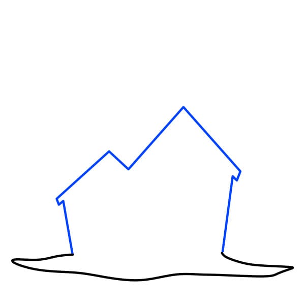 Hướng dẫn vẽ ngôi nhà kinh dị - Bước 2