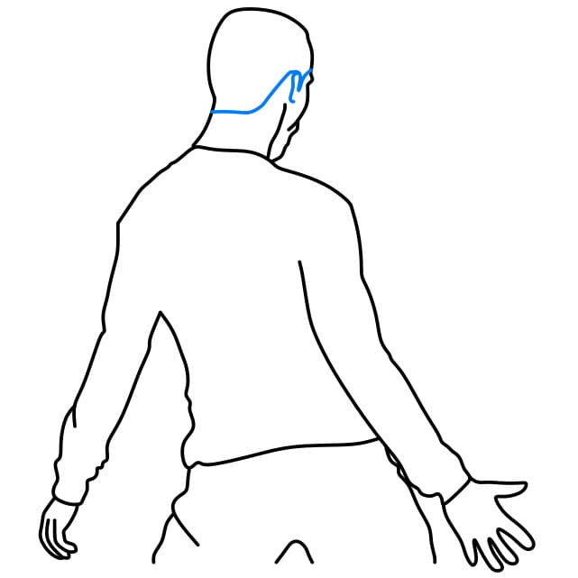 Hướng dẫn cách vẽ Cristiano Ronaldo – một cầu thủ bóng đá nổi tiếng đơn giản và đẹp cho bé - Bước 6