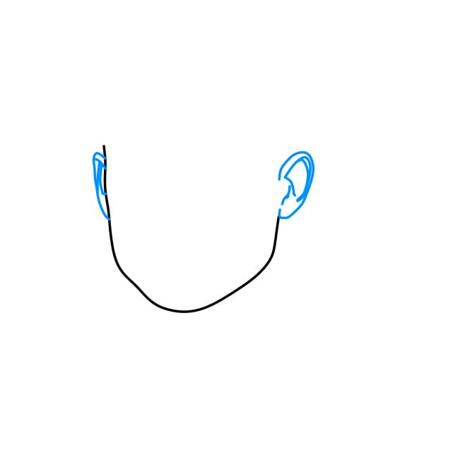 Hướng dẫn cách vẽ chân dung của Cristiano Ronaldo – một cầu thủ bóng đá nổi tiếng đơn giản và đẹp cho bé - Bước 2