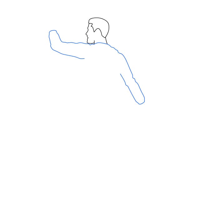 Hướng dẫn cách vẽ Cristiano Ronaldo – một cầu thủ bóng đá nổi tiếng đơn giản và đẹp cho bé - Bước 4