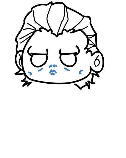 Hướng dẫn vẽ Michael Myers tí hon đáng sợ. - Bước 7