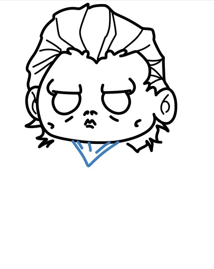 Hướng dẫn vẽ Michael Myers tí hon đáng sợ. - Bước 8