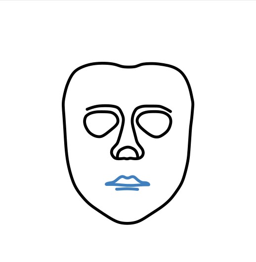 Hướng dẫn vẽ đầu của Michael Myers. - Bước 4