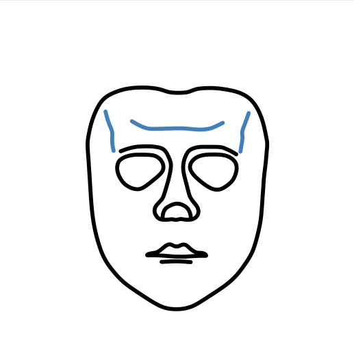 Hướng dẫn vẽ đầu của Michael Myers. - Bước 5