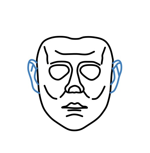 Hướng dẫn vẽ đầu của Michael Myers. - Bước 7