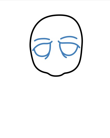 Hướng dẫn vẽ Michael Myers tí hon với con dao sắc lẹm. - Bước 2