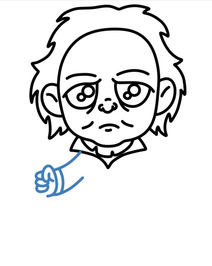 Hướng dẫn vẽ Michael Myers tí hon với con dao sắc lẹm. - Bước 8