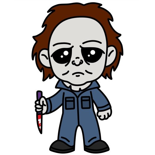 Hướng dẫn vẽ Michael Myers tí hon với con dao sắc lẹm.