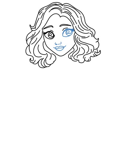 Hướng dẫn vẽ nhân vật Enid Sinclair đẹp và chi tiết. - Bước 6