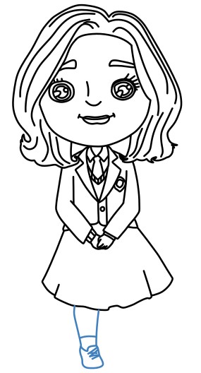 Hướng dẫn vẽ Enid Sinclair phong cách chibi cực đáng yêu. - Bước 10