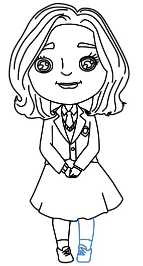 Hướng dẫn vẽ Enid Sinclair phong cách chibi cực đáng yêu. - Bước 11