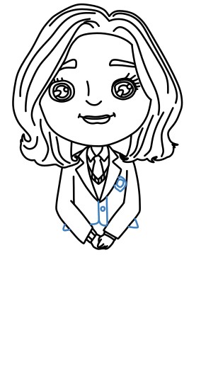 Hướng dẫn vẽ Enid Sinclair phong cách chibi cực đáng yêu. - Bước 8