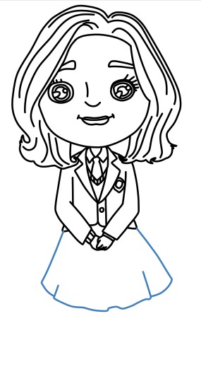 Hướng dẫn vẽ Enid Sinclair phong cách chibi cực đáng yêu. - Bước 9