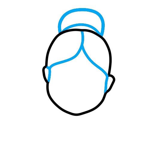 Hướng dẫn vẽ nữ diễn viên múa Ba-lê váy hồng xinh đẹp - Bước 2