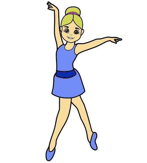 Hướng dẫn vẽ diễn giả Ba-Lê đang chào giả giả