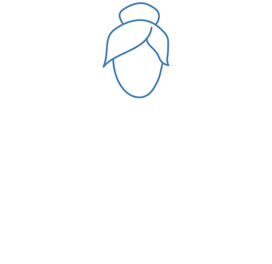 Hướng dẫn vẽ diễn viên múa Ba-Lê đang biểu diễn - Bước 1