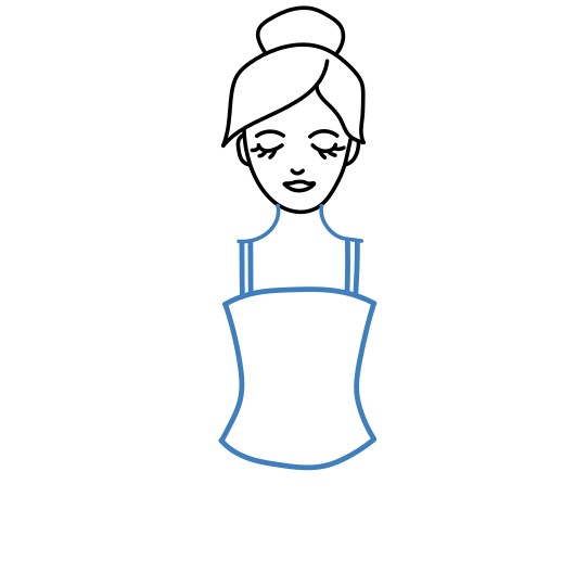 Hướng dẫn vẽ diễn viên múa Ba-Lê đang biểu diễn - Bước 3