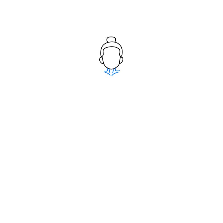 Hướng dẫn cách vẽ Yoga đẹp và đơn giản cho bé - Bước 3