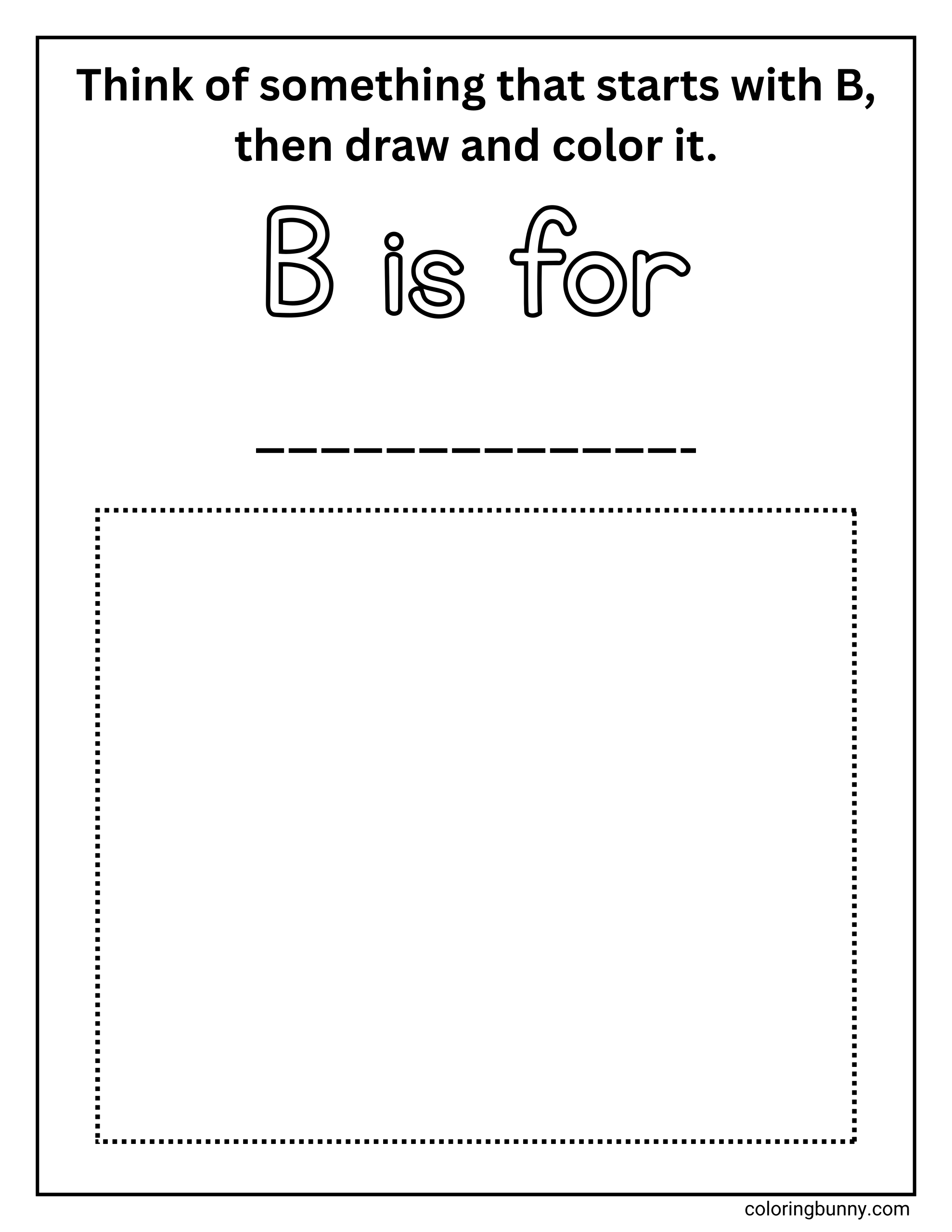 Chữ B Là Để Tô Màu