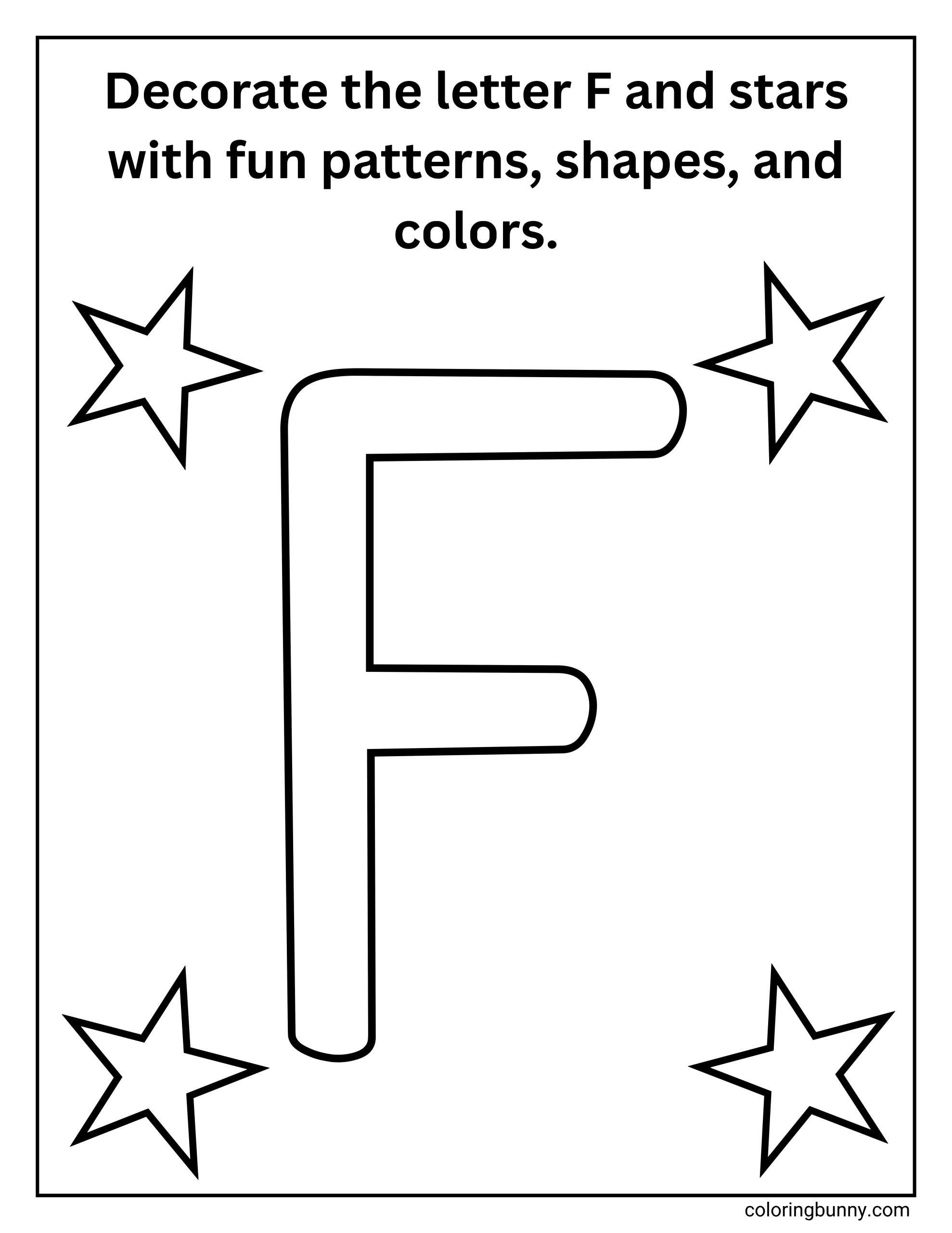 Tô Màu Chữ F Của Bạn