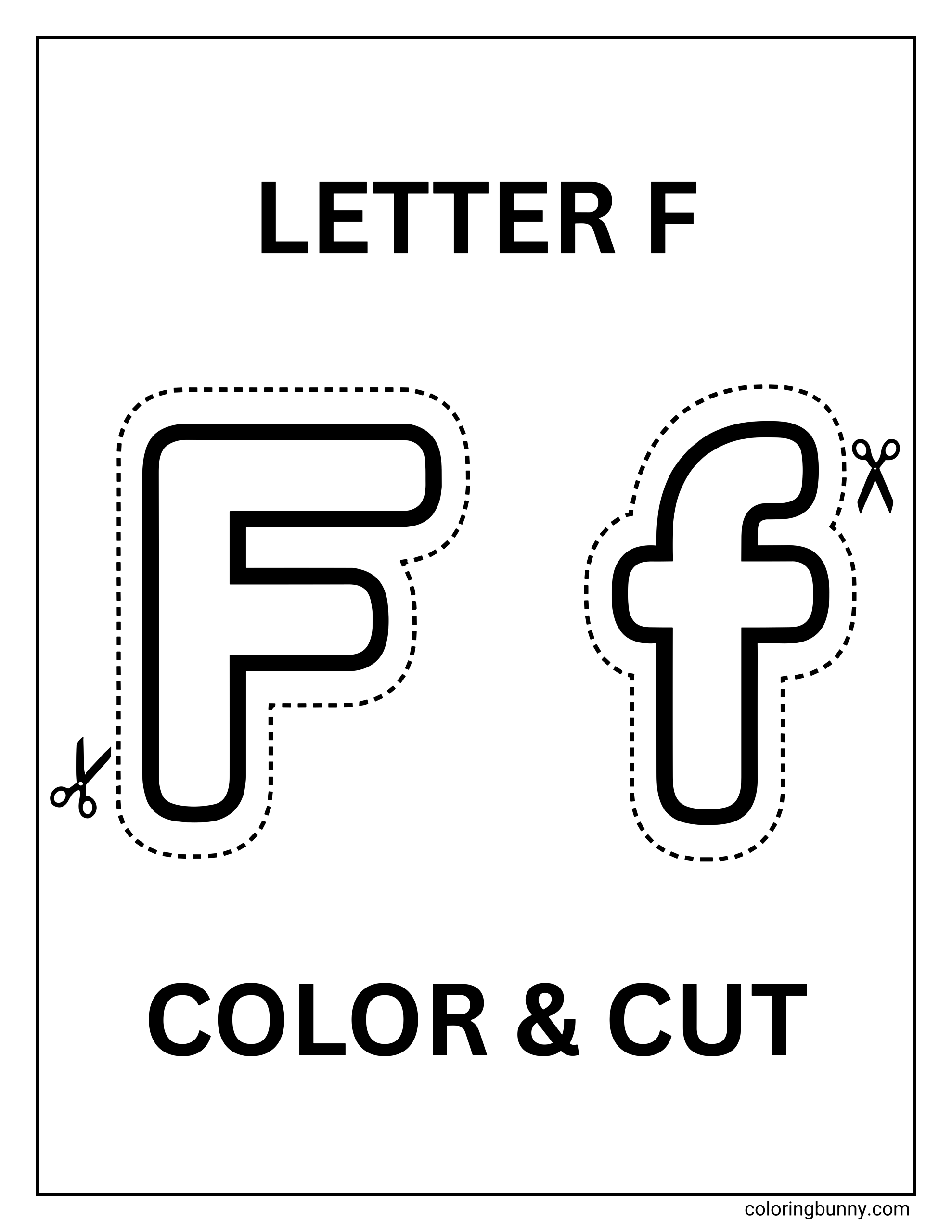 Trang Tô Màu Chữ F Tô và Cắt