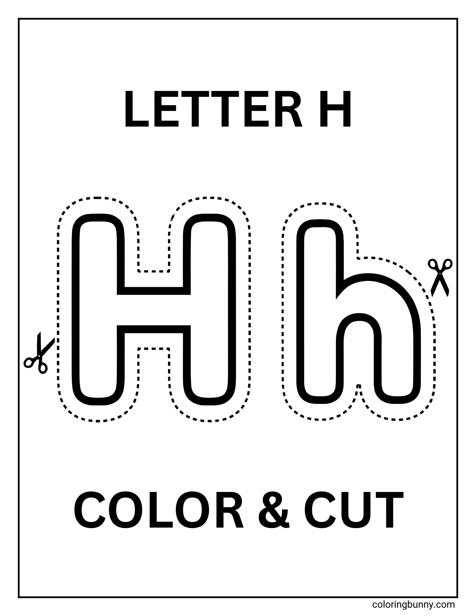 Trang Tô Màu Cắt và Tô Màu Chữ H