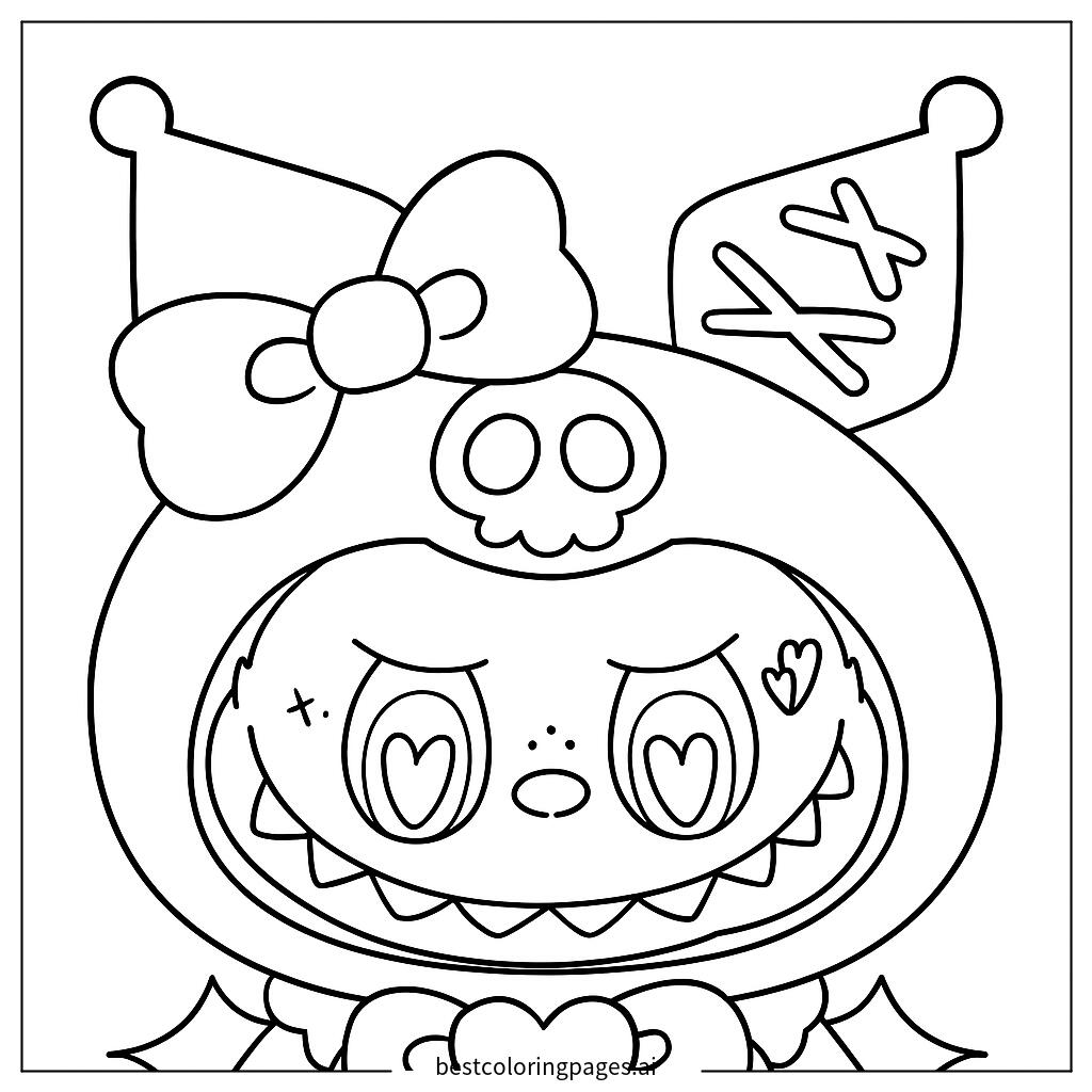 A playful plush character