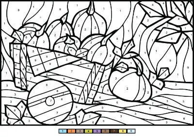 bảng tô màu bí ngô