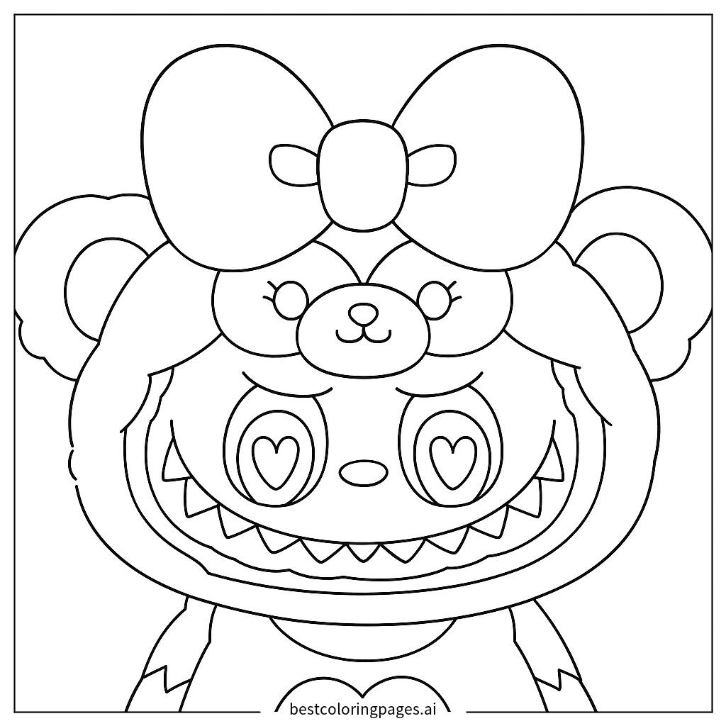 Cute bear character