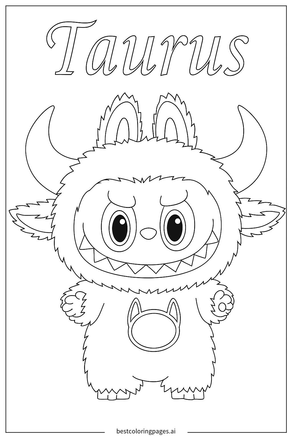 Cute taurus monster