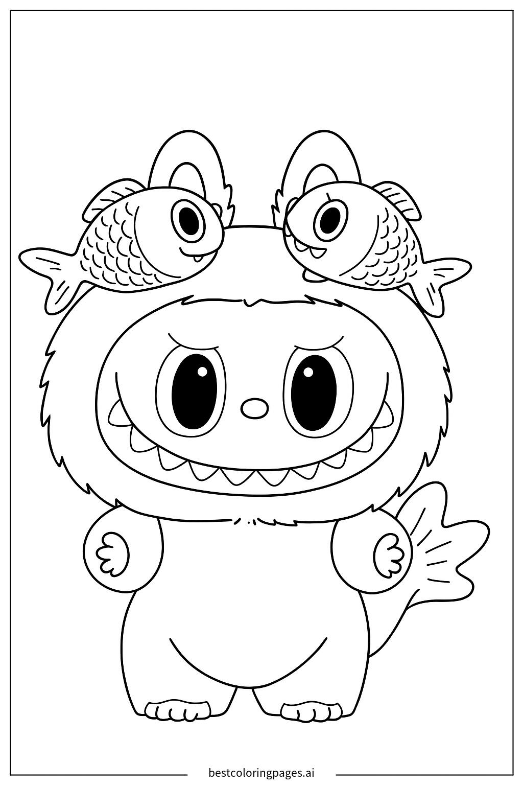 Fluffy creature smiling