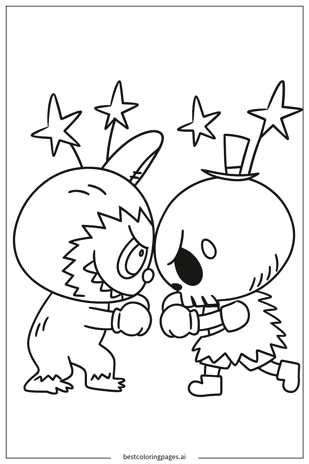 Fluffy toy character