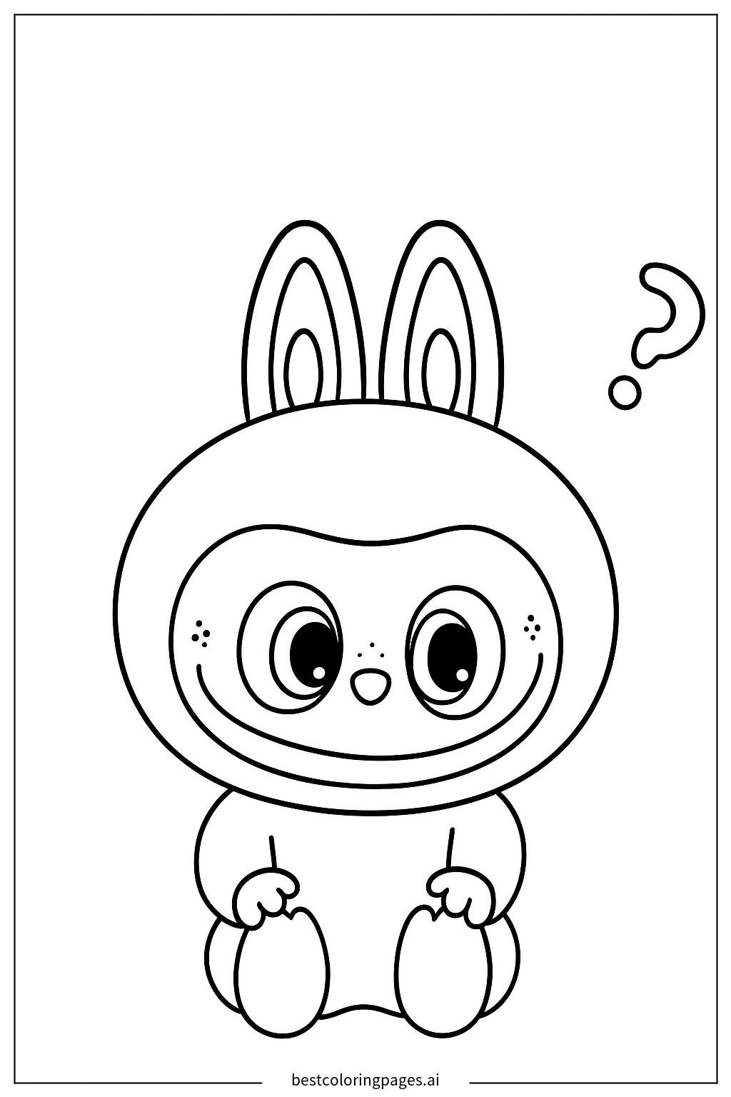 Furry creature smiling
