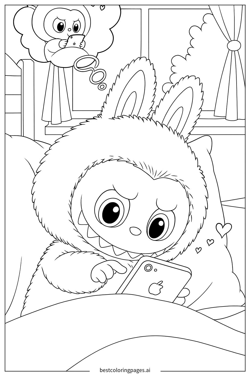 Furry labubu smiling 1