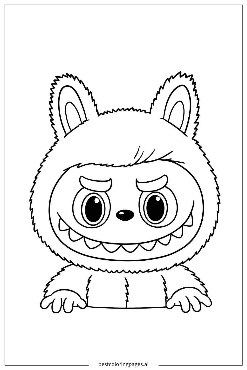 Furry toy with big grin