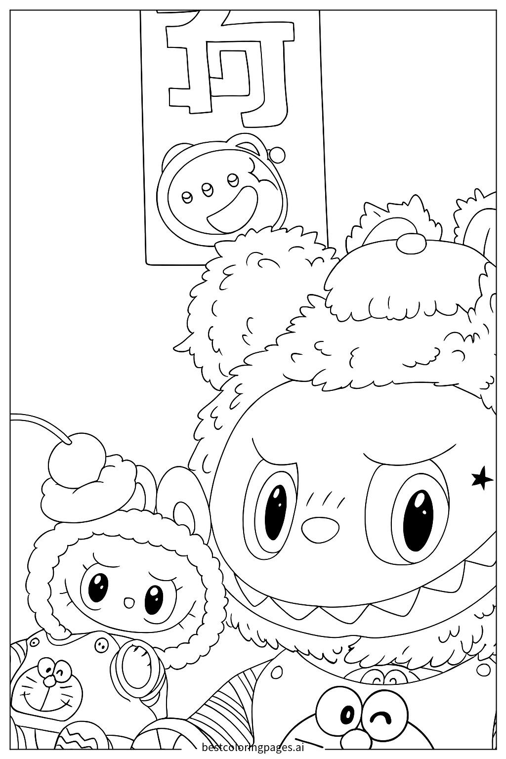 Labubu and friends