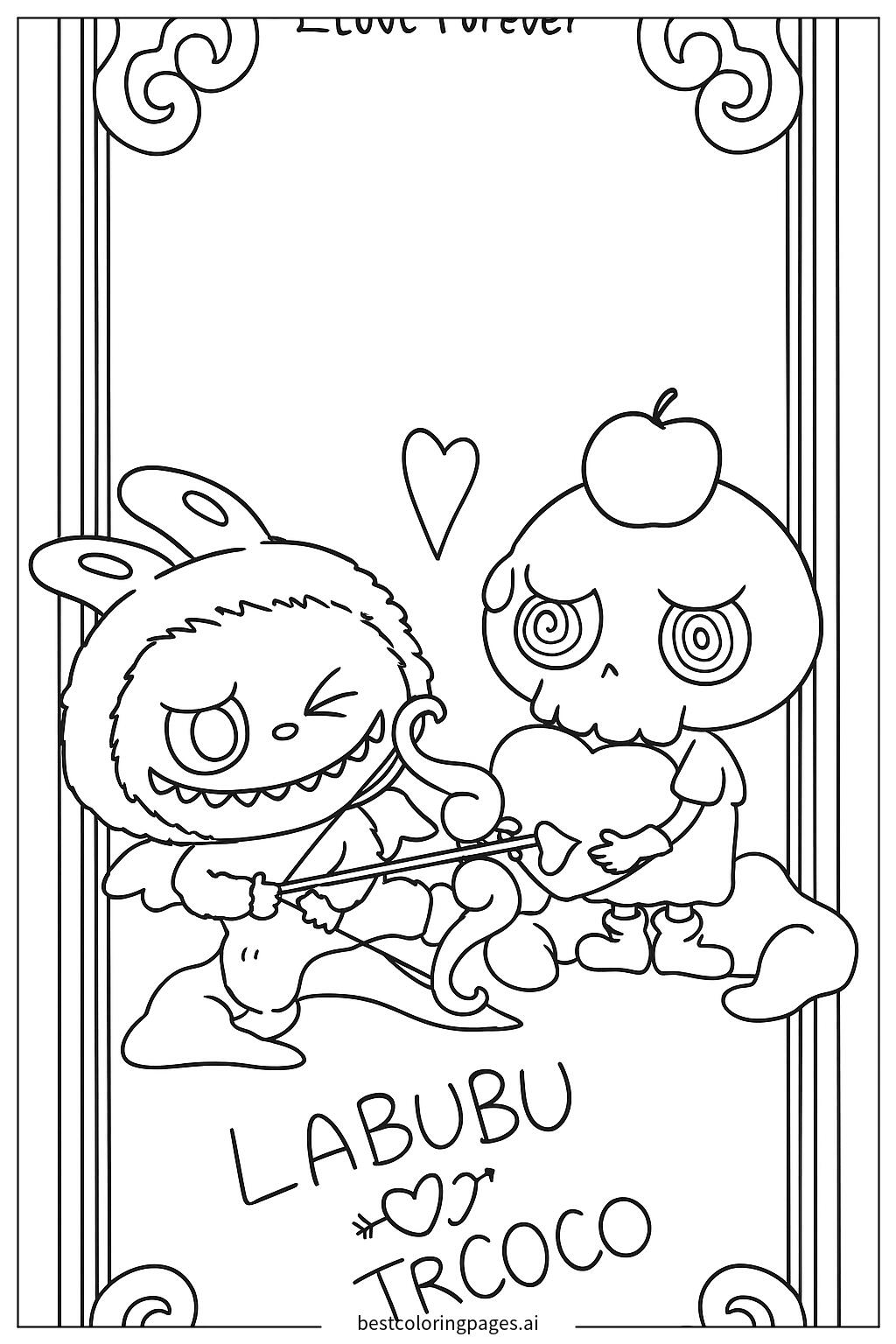 Labubu and trcocos love