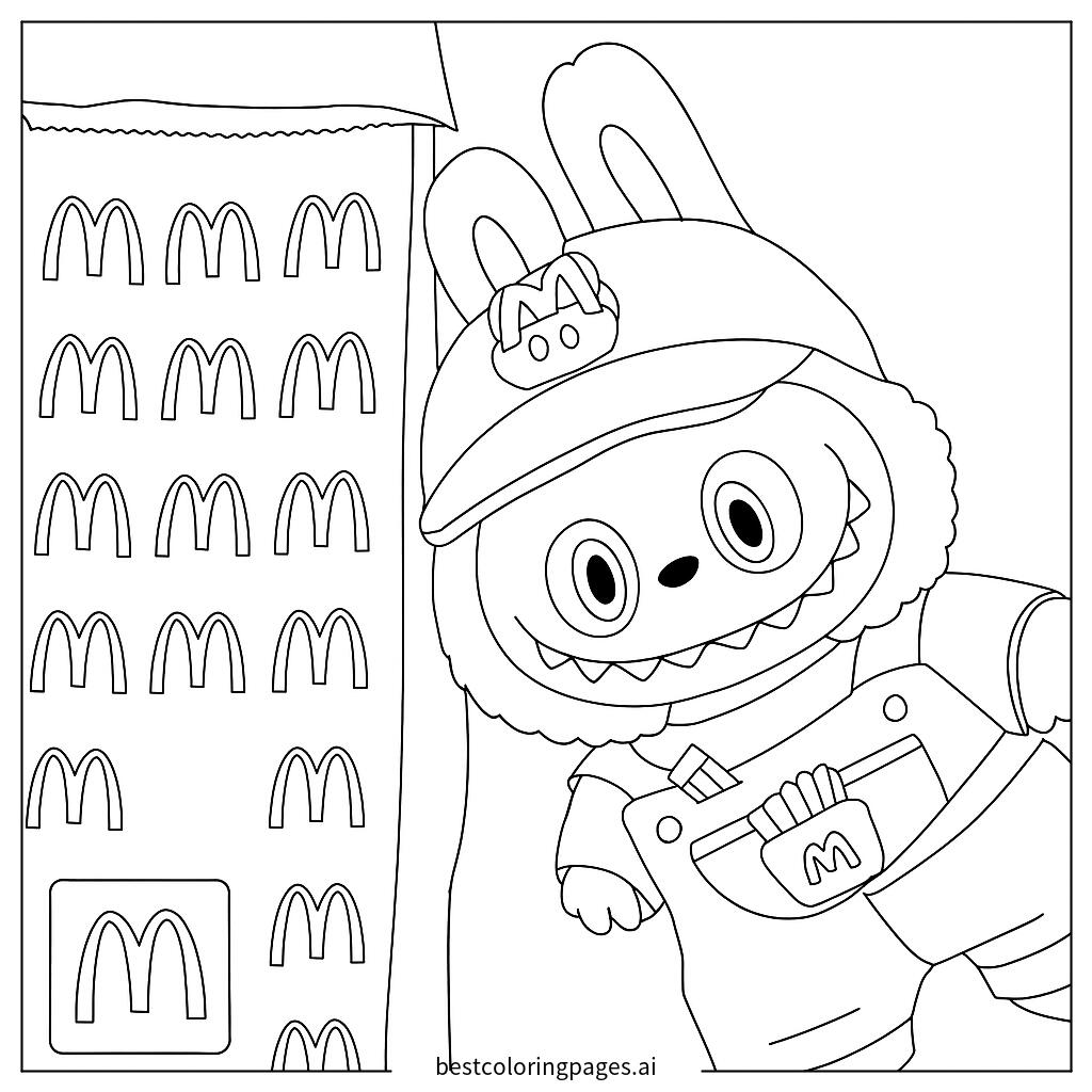 Labubu at mcdonalds